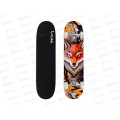 Скейтборд &quotЛиса&quot дерев., основа алюм. (79х20х8,5см) черный, СКБ-5712