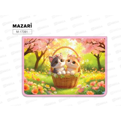 Папка д/труда Mazari Котики А4. 325*230*100мм. М-17391 *1