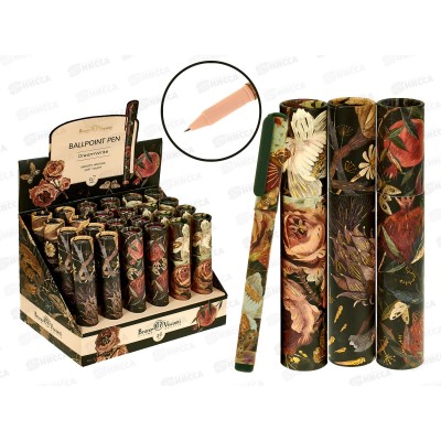 Ручка шар. B.V.Dreamwrite Flora Black night синяя 0.7мм 20-0264/14 *24