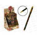 Ручка шар. B.V. Flora Black night синяя 0.38мм 20-0215/75*24