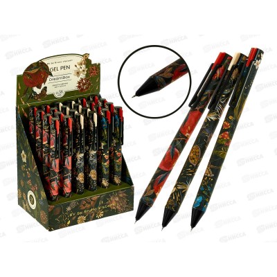 Ручка авт. B.V. Flora Black night черн.гел. 0.38мм 20-0467*12