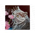 Алмаз. мозаика (класс.) 20х20см Серый кот с цветком НД-0891 на картоне Алмаз. мозаика (класс.) 20х20см Серый кот с цветком НД-0891 на картоне