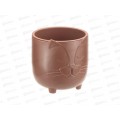Кашпо Бася D115мм 0,65л Терракотовый со вставкой М3074 *6