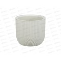 Кашпо Рамона D180мм 1,9л Белый ротанг со вставкой М3261 *15