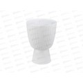 Кашпо Вельвет D180мм 1,9л Белый со вставкой М3269 *8