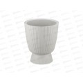 Кашпо Вельвет D220мм 3,7л Кремовый со вставкой М3270 *8