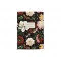 Тетрадь 40л кл. B.V. Flora Пионы на черном 7-40-001/200*4/64