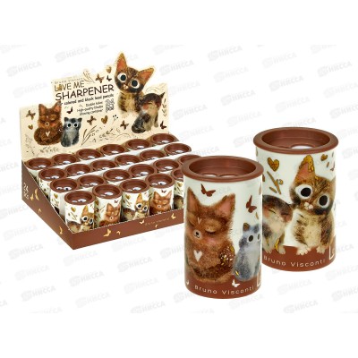 Точилка B.V. Love me Котики приносят счастье ,2отв. 35-0081 *56