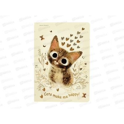 Тетрадь 40л кл. B.V. Love me Милый котенок 7-40-001/192*4/64 Тетрадь 40л кл. B.V. Love me Милый котенок 7-40-001/192*4/64