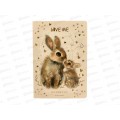 Тетрадь 40л кл. B.V. Love me Милый Зайки 7-40-001/221*4/64