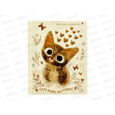 Тетрадь 80л кл. B.V. Love me Милый котик 7-80-081/22*4/64
