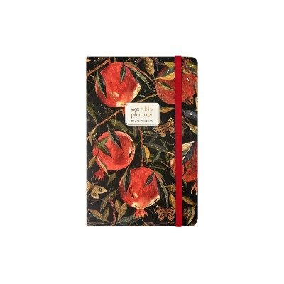 Еженедельник B.V. А5, Flora,Гранат,3-821/04*20