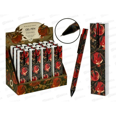 Ручка авт. B.V. Flora Гранат черная 0.38мм 20-0446/02*12 Ручка авт. B.V. Flora Гранат черная 0.38мм 20-0446/02*12