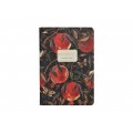 Блокнот 32л кл. B.V. А6 Flora Гранат 7-32-1387/10*4/64