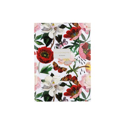 Блокнот-престиж АЛЬТ 80л А4 Flora Пионы 3-80-060/19