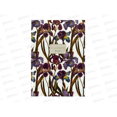 Блокнот-престиж АЛЬТ 80л А4 Flora Ирисы 3-80-060/20