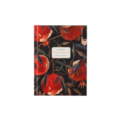 Блокнот-престиж АЛЬТ 80л А6 Flora Гранат 3-80-005/59