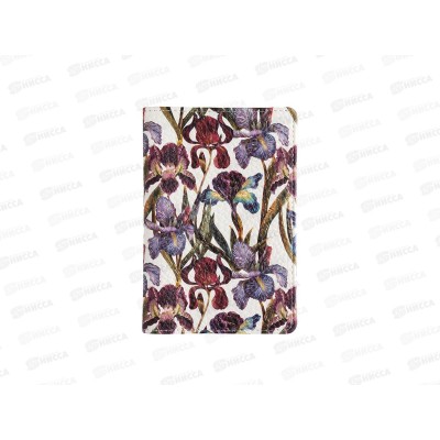 Обложка д/паспорта  B.V. Flora Ирисы 3-620/04*12