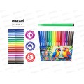 Фломастеры 18цв. MAZARI Попугай вент.колп.,, M-5045-18 *12/192