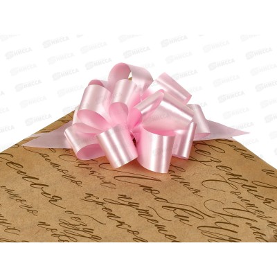 Бант подарочный &quotStilerra&quot BOWP-3M  10,5см 01 св.розовый  *10