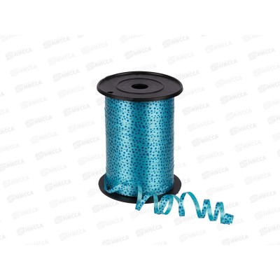 Лента подарочная &quotStilerra&quot PYP5-457S  5мм 457,2см 02 голуб/горошек