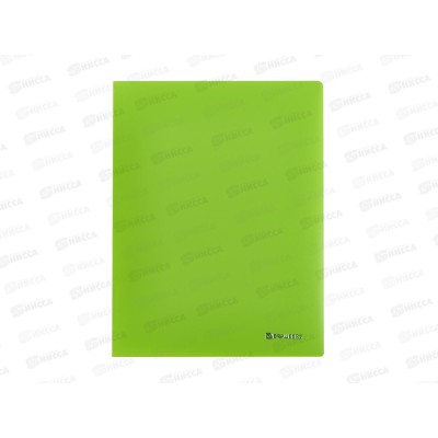 Скоросшиватель  А4 и внутр.карманом,салатовый неон,07S-K *54