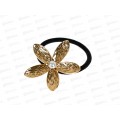 Резинка для волос с декором "AKS-DesignPRO" цветок, золото, 984-051 Резинка для волос с декором "AKS-DesignPRO" цветок, золото, 984-051