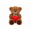 Игрушка ТМ &quotRelana&quot Мишка бурый с сердцем, 19см, RLW25184-19Н