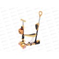 Самокат 3-х колесный Slider, оранжевый, светящиеся колеса, IT57O Самокат 3-х колесный Slider, оранжевый, светящиеся колеса, IT57O