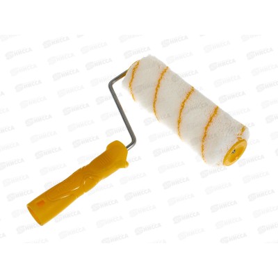 Валик с ручкой полиакрил 12/180/40мм желтая нить D6мм  0206134