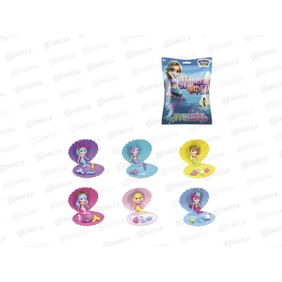 Мини-кукла &quotМорские Феи&quot Русалка в ракушке с аксесс., 1003410  *12