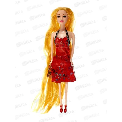 Кукла-модель 29см с длинными волосам, 4 вида, 1000025