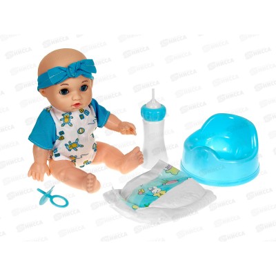 Пупс функциональный с аксессуарами, пьет, писает, 1000104