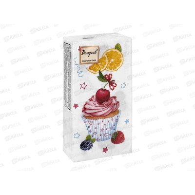 Салфетки 2сл 20л  33*33 Bouquet Original 1/8 Сладкие пирожные 25303