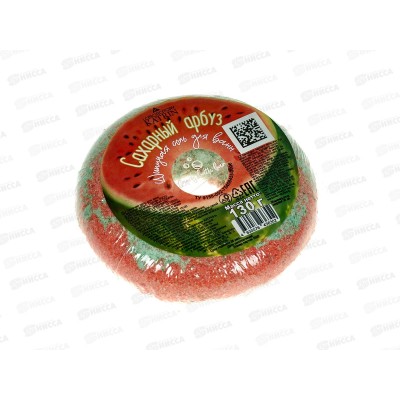 Шипучая соль для ванн 130г Пончик Candy baht bar Сахарный арбуз *32