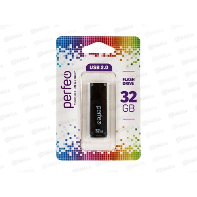 Флеш-карта Perfeo USB 32Gb C04 black Флеш-карта Perfeo USB 32Gb C04 black