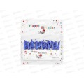 Свечи для торта Happy birthday DV-H-1111-4 синий