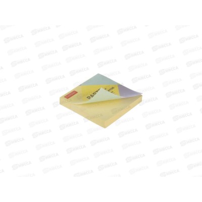 Блок липкий Hatber 75*75мм 100л., Пастель желтая 090320 *12