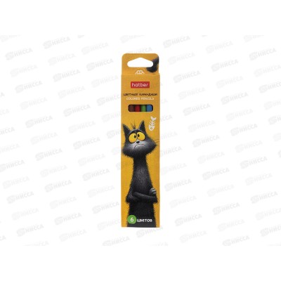 Карандаши 6цв Hatber Плюшевый философ трехгран к/к 094072 *24 Карандаши 6цв Hatber Плюшевый философ трехгран к/к 094072 *24
