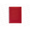 Записн.книжка Hatber А6 80л CANVAS красная пласт.обл. 05315 *20