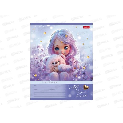 Тетрадь 12л кл. Hatber Лилу. 5диз. 095049 *10/140