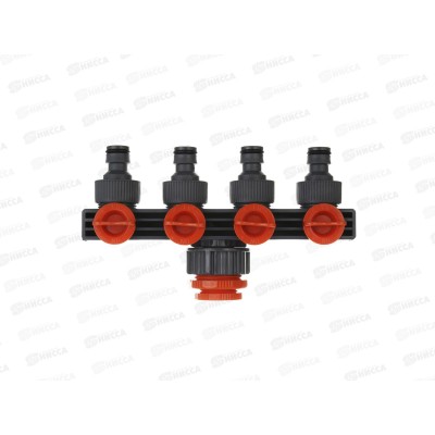 Распределитель для шланга 4-х канальный, 18*11*5,3 INBLOOM 169-042 г