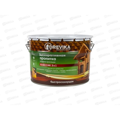 Декоративная пропитка DREVIKA 2в1 Классик дуб 9л *1