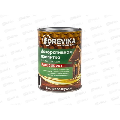 Декоративная пропитка DREVIKA 2в1 Классик палисандр 0,75л *8