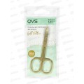 Ножницы для маникюра с золотым покрытием QVS
