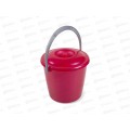 Ведро 3л Соло перламутровое Красное с крышкой С634ККРА