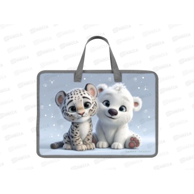 Папка д/труда Каляка-Маляка  А4 с руч. Снежный барс 266415 *30