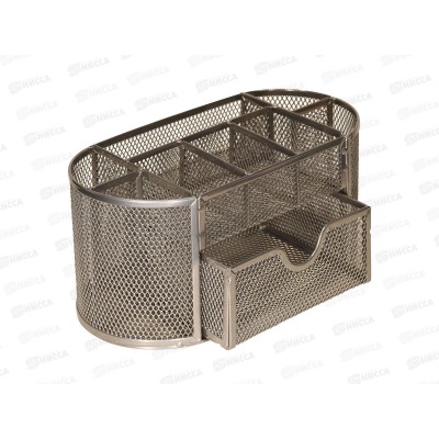 Органайзер наст. INFORMAT 9отд. 105*220*110 метал, серебро 246314 *1