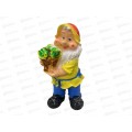 Фигура садовая из гипса &quotГном с капустой&quot (580*370мм) арт.466
