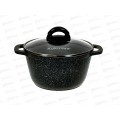 Кастрюля 2,5л со стеклянной крышкой АП Гранит Black кгч25а